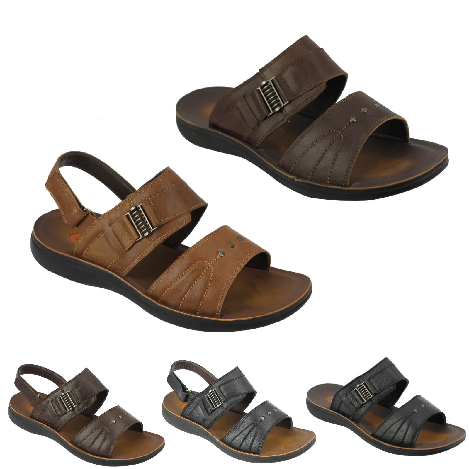 mens strap slippers